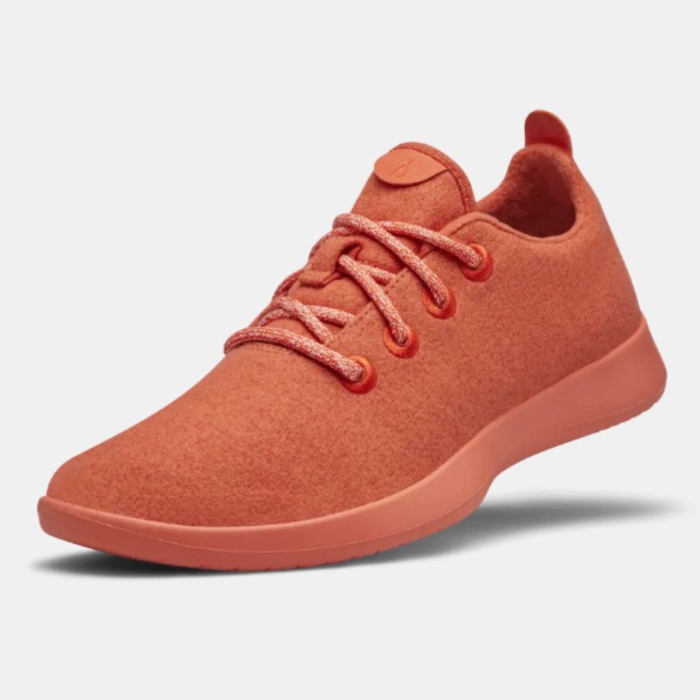 Allbirds Wool Runners Sneakers in 'Kea Red'/Orange Men's Size 11 - Picture 1 of 2